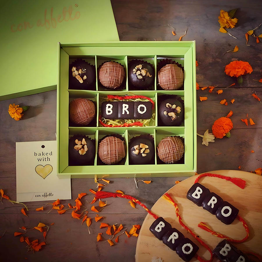 Cake Truffle - BRO Rakhi Truffles Box